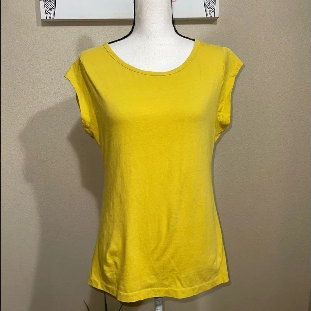 💜 Jcrew yellow short sleeve tee shirt